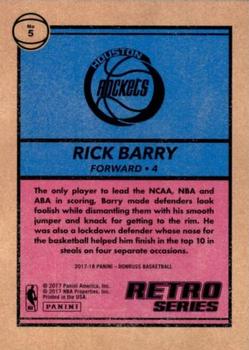 2017-18 Donruss - Retro Series #5 Rick Barry Back