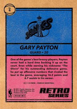 2017-18 Donruss - Retro Series #6 Gary Payton Back
