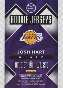 2017-18 Donruss - Rookie Jerseys #RJ-JH1 Josh Hart Back