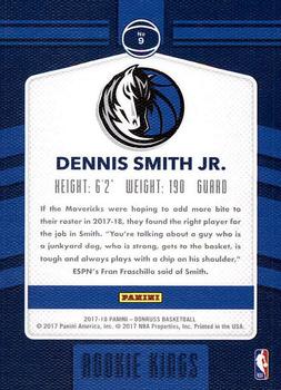 2017-18 Donruss - Rookie Kings #9 Dennis Smith Jr. Back