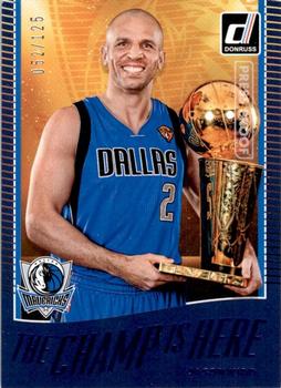 2017-18 Donruss - The Champ is Here Press Proof Blue #9 Jason Kidd Front
