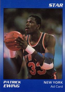 1990-92 Star NBA Ad Cards #NNO Patrick Ewing Front