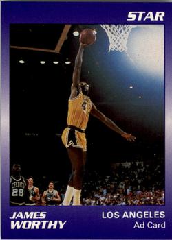 1990-92 Star NBA Ad Cards #NNO James Worthy Front