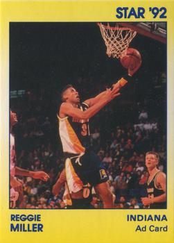 1990-92 Star NBA Ad Cards #NNO Reggie Miller Front