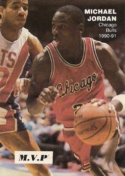 1990-91 N.B.A. Superstars MVP (unlicensed) #4 Michael Jordan Front