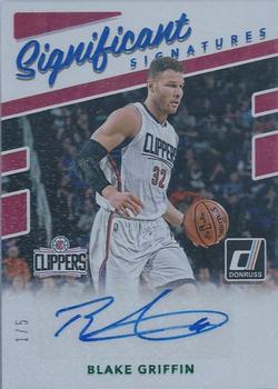 2017-18 Donruss - Significant Signatures Green #SS-BG Blake Griffin Front