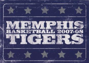 2007-08 Memphis Tigers #NNO Cover Card Front