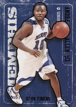 2007-08 Memphis Tigers #NNO Andre Allen Front