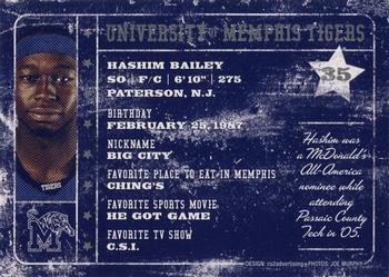 2007-08 Memphis Tigers #NNO Hashim Bailey Back