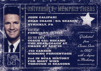 2007-08 Memphis Tigers #NNO John Calipari Back