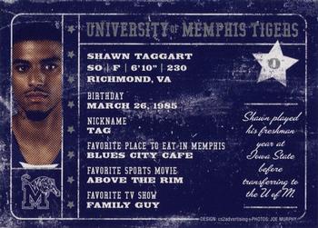 2007-08 Memphis Tigers #NNO Shawn Taggart Back