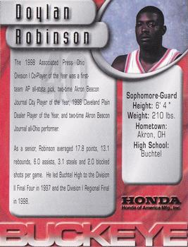 1999-00 Ohio State Buckeyes #NNO Doylan Robinson Back