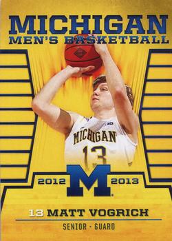 2012-13 Michigan Men's Basketball #NNO Matt Vogrich Front