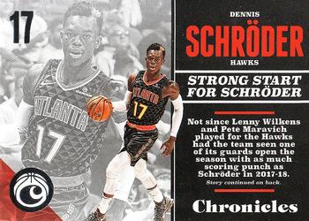 2017-18 Panini Chronicles #4 Dennis Schroder Front