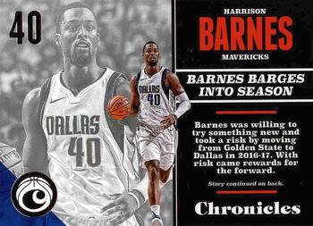 2017-18 Panini Chronicles #28 Harrison Barnes Front