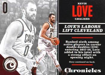 2017-18 Panini Chronicles #86 Kevin Love Front