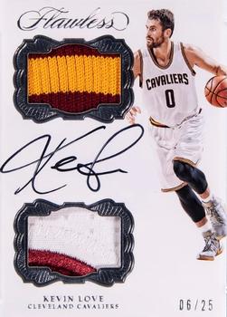 2016-17 Panini Flawless - Dual Patch Autographs #DPA-KLO Kevin Love Front