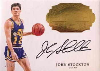 2016-17 Panini Flawless - Flawless Autographs Gold #FA-JS John Stockton Front