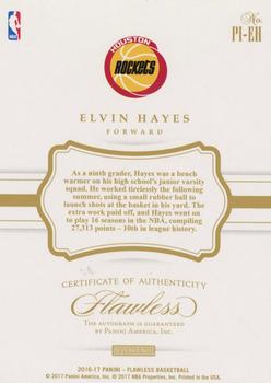 2016-17 Panini Flawless - Premium Ink Platinum #PI-EH Elvin Hayes Back