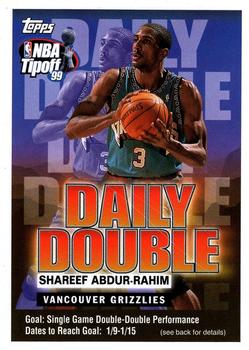 1999-00 Topps Tipoff - Daily Double #NNO Shareef Abdur-Rahim Front