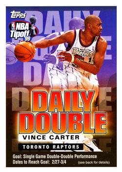 1999-00 Topps Tipoff - Daily Double #NNO Vince Carter Front