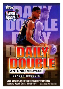 1999-00 Topps Tipoff - Daily Double #NNO Antonio McDyess Front