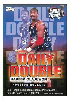 1999-00 Topps Tipoff - Daily Double #NNO Hakeem Olajuwon Front