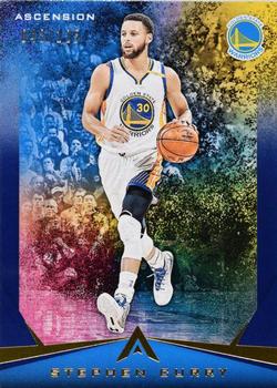 2017-18 Panini Ascension - Blue #7 Stephen Curry Front