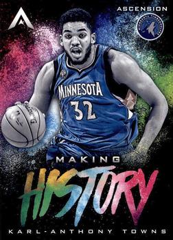 2017-18 Panini Ascension - Making History #MH10 Karl-Anthony Towns Front