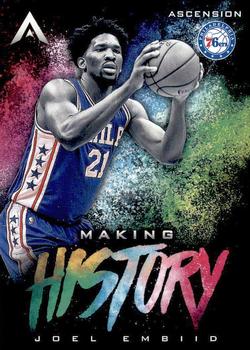 2017-18 Panini Ascension - Making History #MH20 Joel Embiid Front