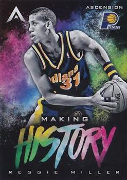 2017-18 Panini Ascension - Making History #MH36 Reggie Miller Front