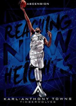 2017-18 Panini Ascension - Reaching New Heights #RN-KT Karl-Anthony Towns Front