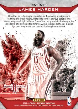 2017-18 Panini Ascension - The Thrill of Victory #TOV4 James Harden Back