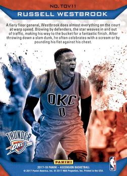 2017-18 Panini Ascension - The Thrill of Victory #TOV11 Russell Westbrook Back