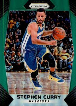 2017-18 Panini Prizm - Prizms Green #41 Stephen Curry Front