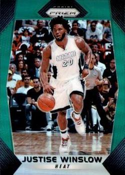 2017-18 Panini Prizm - Prizms Green #57 Justise Winslow Front