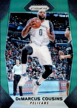 2017-18 Panini Prizm - Prizms Green #123 DeMarcus Cousins Front