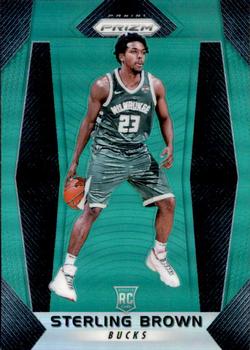 2017-18 Panini Prizm - Prizms Green #188 Sterling Brown Front