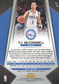 2017-18 Panini Prizm - Prizms Red White and Blue #5 T.J. McConnell Back