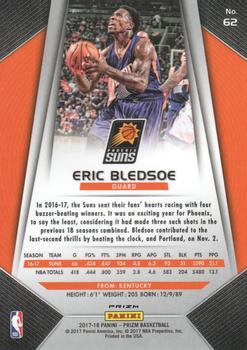 2017-18 Panini Prizm - Prizms Red White and Blue #62 Eric Bledsoe Back