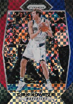 2017-18 Panini Prizm - Prizms Red White and Blue #91 Dirk Nowitzki Front