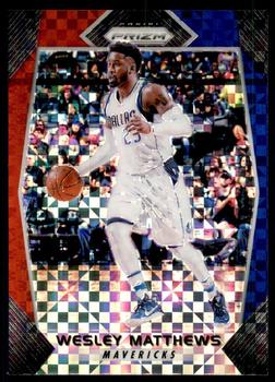 2017-18 Panini Prizm - Prizms Red White and Blue #95 Wesley Matthews Front