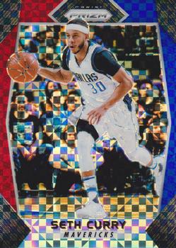 2017-18 Panini Prizm - Prizms Red White and Blue #96 Seth Curry Front