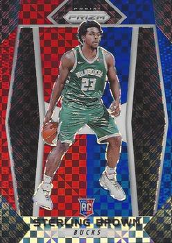 2017-18 Panini Prizm - Prizms Red White and Blue #188 Sterling Brown Front