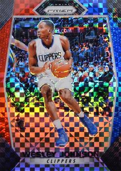 2017-18 Panini Prizm - Prizms Red White and Blue #213 Wesley Johnson Front