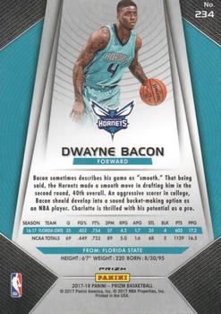 2017-18 Panini Prizm - Prizms Red White and Blue #234 Dwayne Bacon Back