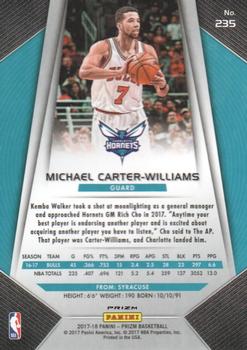 2017-18 Panini Prizm - Prizms Red White and Blue #235 Michael Carter-Williams Back