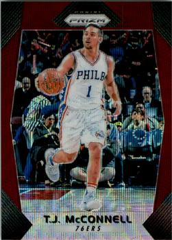 2017-18 Panini Prizm - Prizms Ruby Wave #5 T.J. McConnell Front