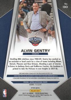 2017-18 Panini Prizm - Prizms Silver #130 Alvin Gentry Back