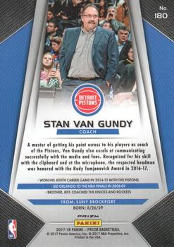 2017-18 Panini Prizm - Prizms Silver #180 Stan Van Gundy Back